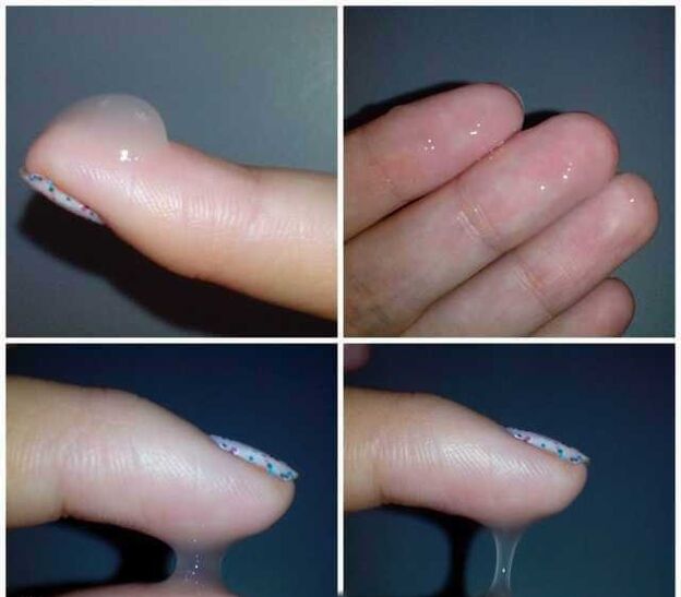 fluidul preseminal al unui bărbat în timpul excitării